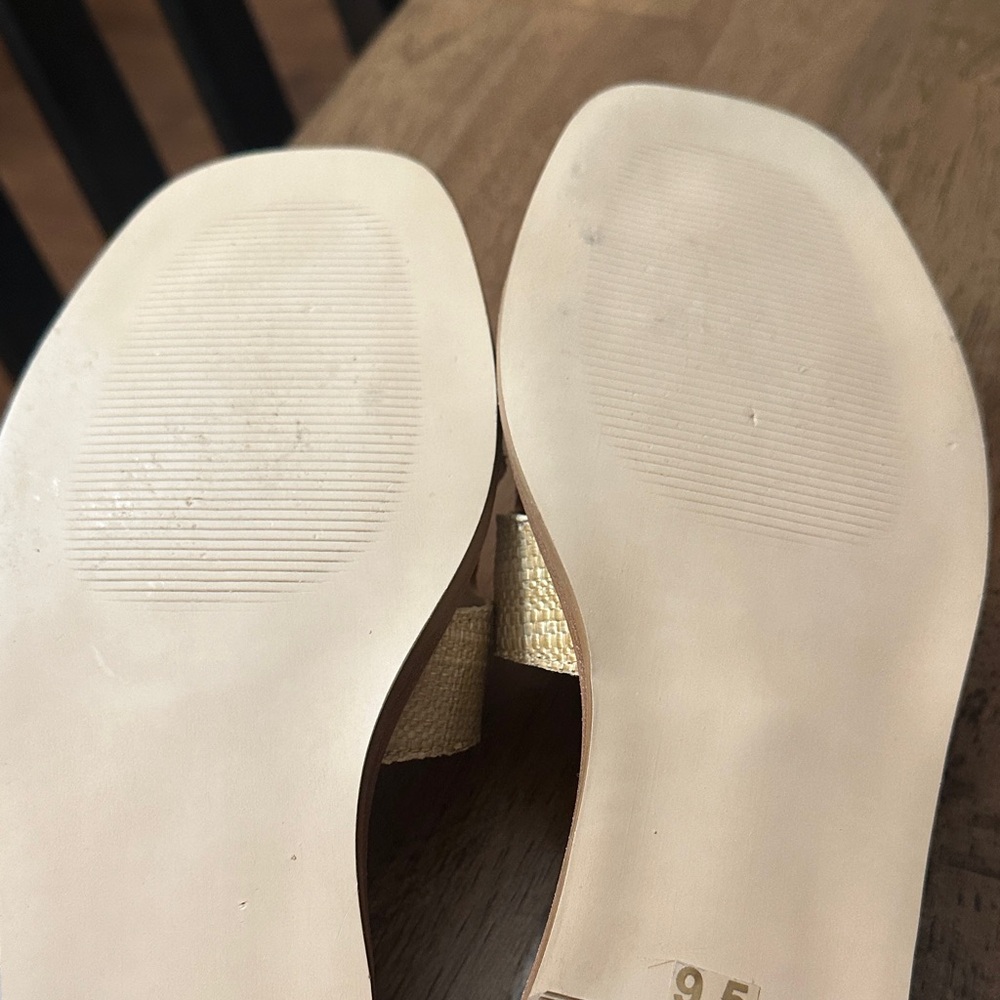 Steve Madden Gold Woven Slide Mules - Picture 7 of 9